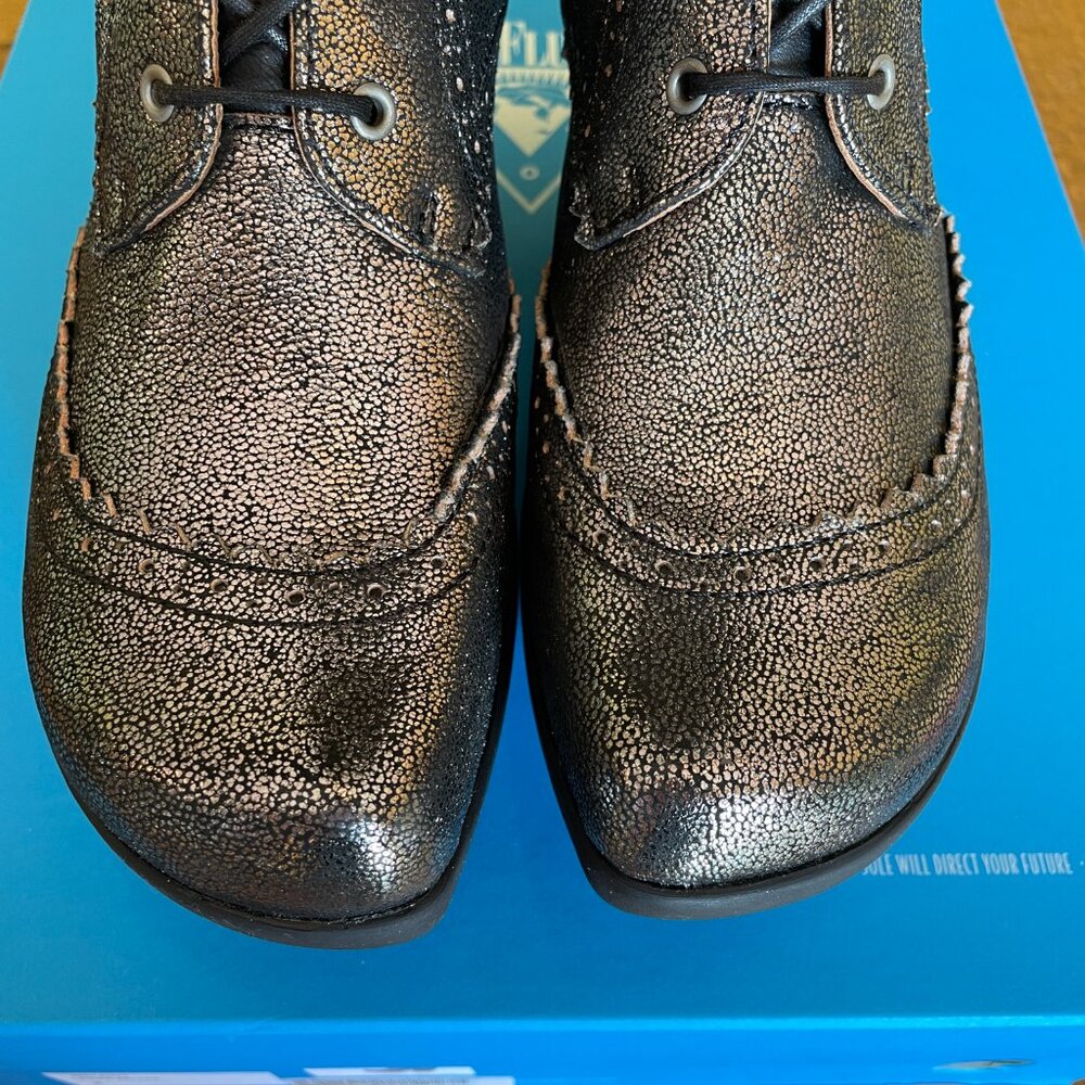 Fluevog Mellow Melody Tall Lace-Up Brogue Boots - Picture 4 of 11